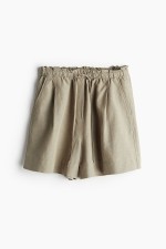 Linen-blend Pull-on Shorts