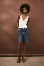 Denim Bermuda Shorts